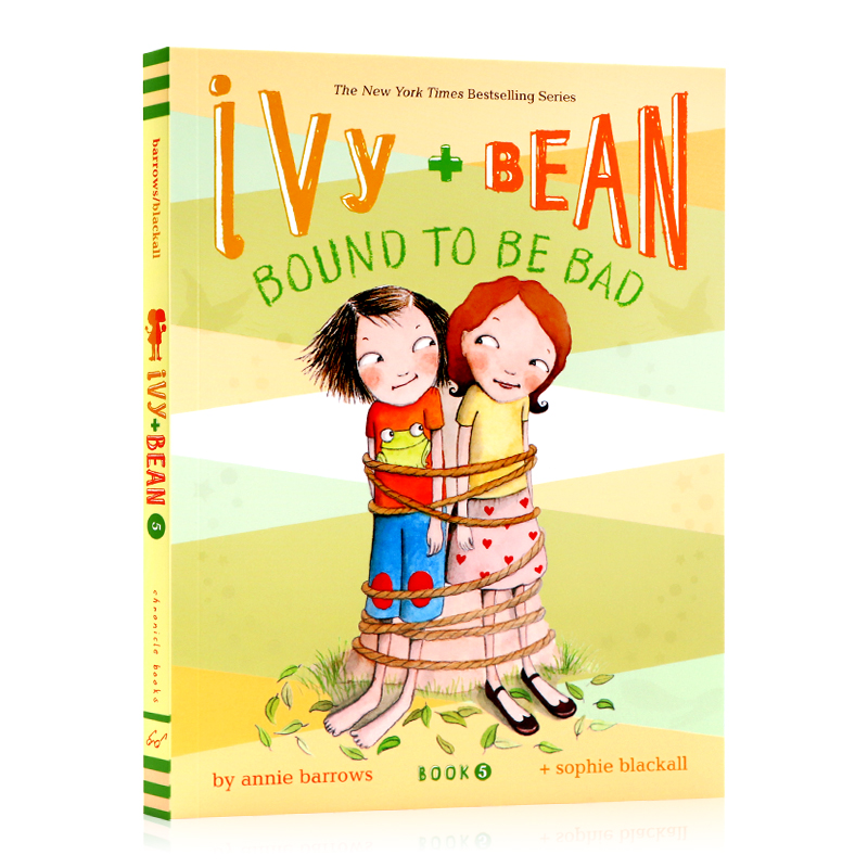 英文原版 Ivy and Bean Bound to Be Bad 艾薇和豆豆5 注定是坏的 儿童桥梁章节书女孩英语课外阅读读物 插图故事纽约时报畅销书