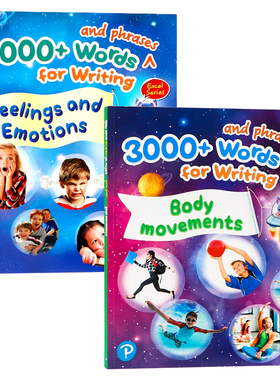 朗文国际少儿英语小学教学教材 英文原版  Writing Feelings and Emotion 感官情感 Body movements描写身体 3000 + 培生朗文