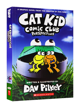 Cat Kid Comic Club #2 Perspectives 英文原版神探狗狗Dog Man作者新作小彼蒂的漫画俱乐部2儿童漫画制作指导 彩色插图 平装