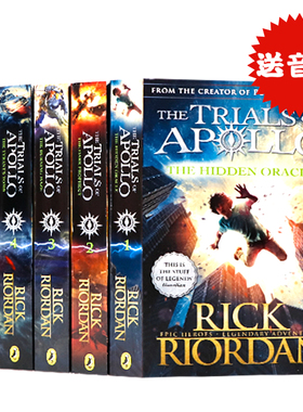 percy jackson 波西杰克逊英文 第五季 The Trials of Apollo阿波罗的审判5册The Hidden Oracle 英文原版小说 rick riordan