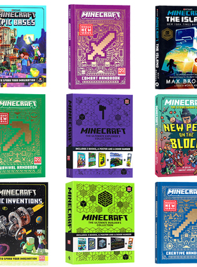 我的世界英文版 minecraft书系列英文原版MC官方游戏攻略指南分级读物minecraft book 桥梁书青少年课外读物 培养逻辑思维和创造力