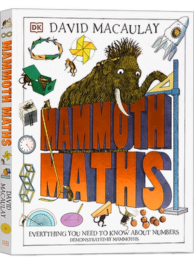 猛犸象数学 英文原版 Mammoth Maths 儿童趣味数学形状认知启蒙绘本 DK儿童STEM创新思维培养读物 数学概念几何 课外辅导读物 精装