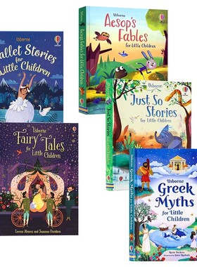 Usborne出版小读者系列5册 英文原版 Just So Stories for Little Children 伊索寓言 芭蕾舞故事 鲁德亚德・吉卜林经典童话 精装