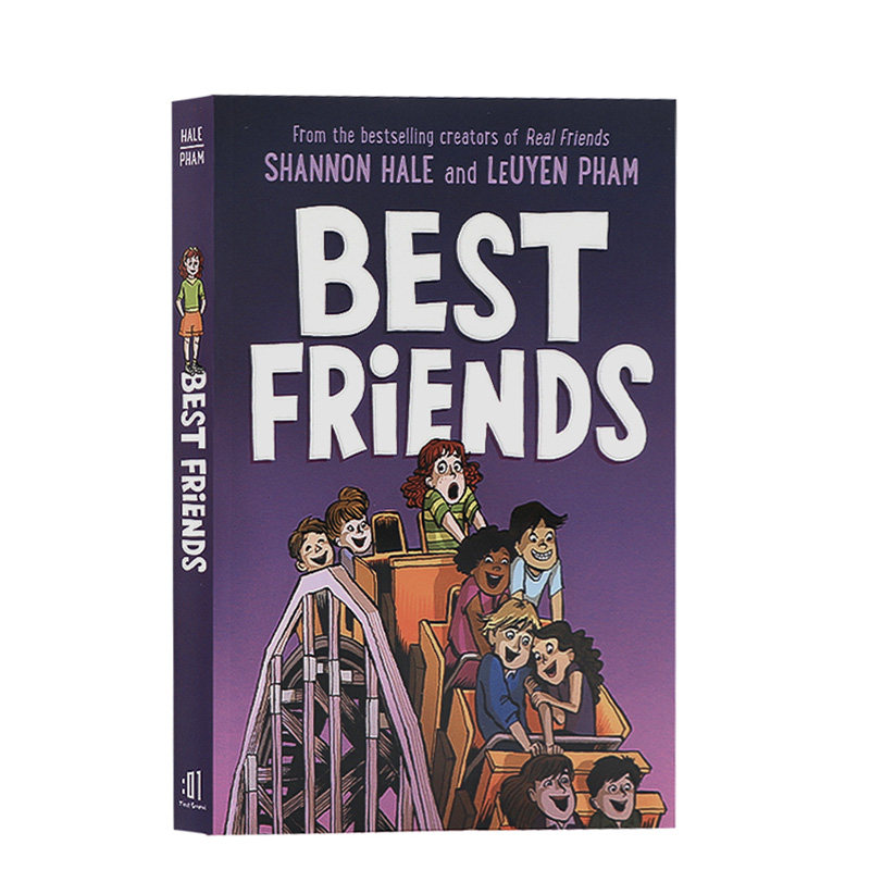 好朋友 英文原版 Best Friends 儿童英语绘本文学故事 青少年课外阅读章节桥梁漫画书 真正的朋友续集 纽伯瑞奖作家 Shannon Hale