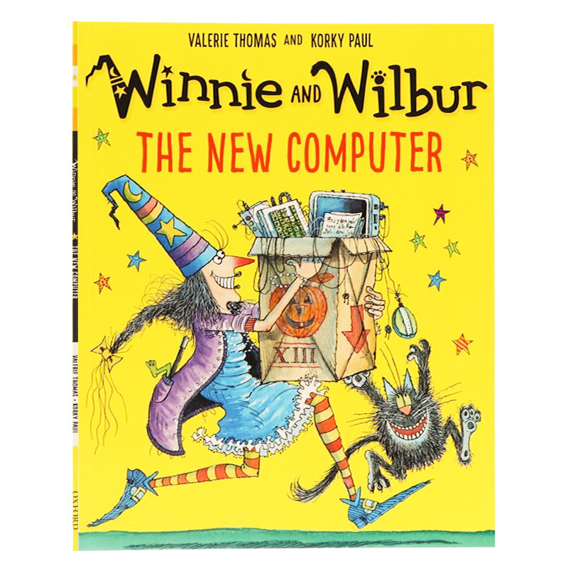 万圣节主题绘本 温妮女巫系列 新电脑 英文原版绘本 winnie and