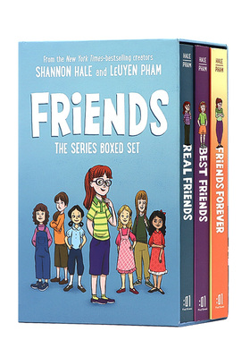 好朋友系列3册盒装 英文原版Friends The Series Boxed Set儿童 文学故事中小学生课外阅读漫画书章节桥梁读物纽伯瑞奖作家