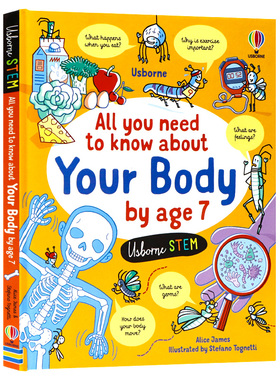 Usborne 英文原版绘本 7岁前你需要知道的身体知识 All You Need to Know about Your Body by Age 7儿童科普百科全书精装版