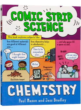 漫画科学化学英文原版科普绘本 Comic Strip Science: Chemistry 英文趣味科普插画绘本英语拓展阅读进口书 平装
