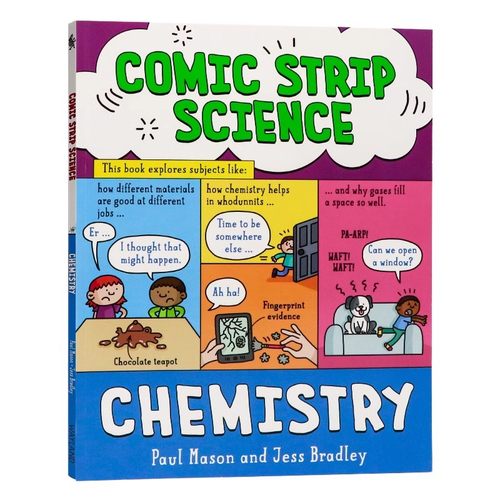 漫画科学化学英文原版科普绘本 Comic Strip Science: Chemistry 英文趣味科普插画绘本英语拓展阅读进口书 平装