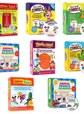 学乐家庭指导系列 自然拼读故事书盒装 英文原版 Sight Word Tales常见词高频关键词 家长阅读手册scholastic 高频词分级绘本阅读