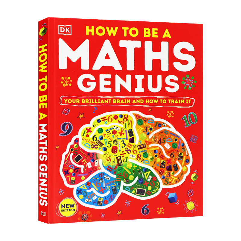 DK出品如何成为一个数学天才 How to be a math Genius 英文原版 儿童益智游戏启蒙数学头脑智力开发儿童英语图画进口书籍 - 实物图