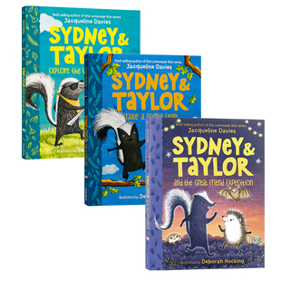 and Sydney Taylor 全彩儿童友谊幽默冒险桥梁章节小说 9岁青少年课外读物进口图书 悉尼和泰勒好朋友臭鼬和刺猬3册套装 英文原版