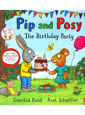 波西和皮普 生日派对 英文原版绘本 Pip and Posy The Birthday Party 名家Axel Scheffler 情商社交能力培养 儿童启蒙图画书 平装