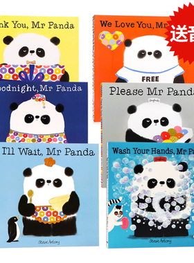 熊猫先生礼仪课堂6册全套 please mr panda 英文原版绘本 儿童情商培养性格习惯养成亲子品格礼仪礼貌教育英语启蒙平装