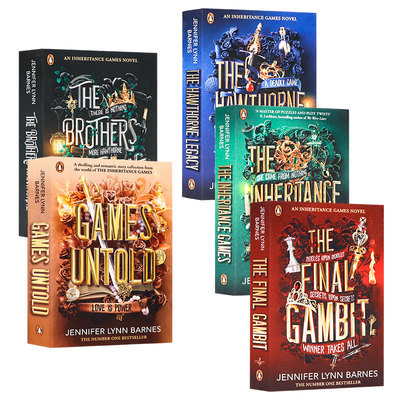 遗产游戏5册 The Inheritance Games 英文原版小说 Jennifer Lynn Barnes 推理悬疑系列 The Hawthorne Legacy 青少年文学经典读物