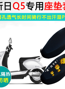 新日Q5专用电动车坐垫套防晒隔热座套XR1200DT-2H电瓶车座垫套