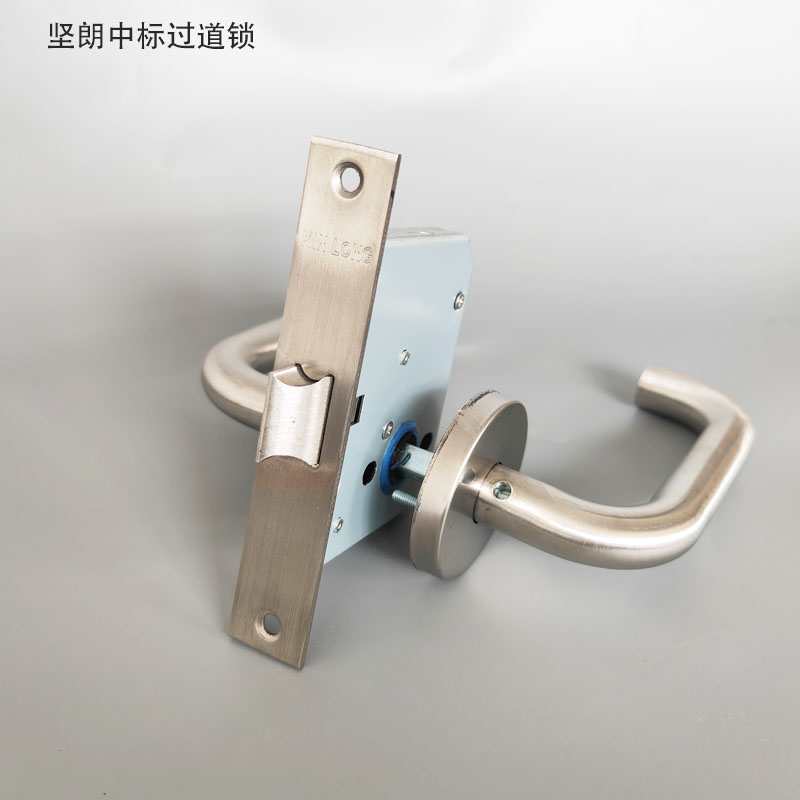 坚朗过道锁管井锁304不锈钢