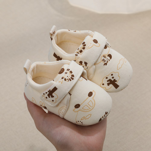 婴儿鞋春秋软底防掉纯棉单鞋