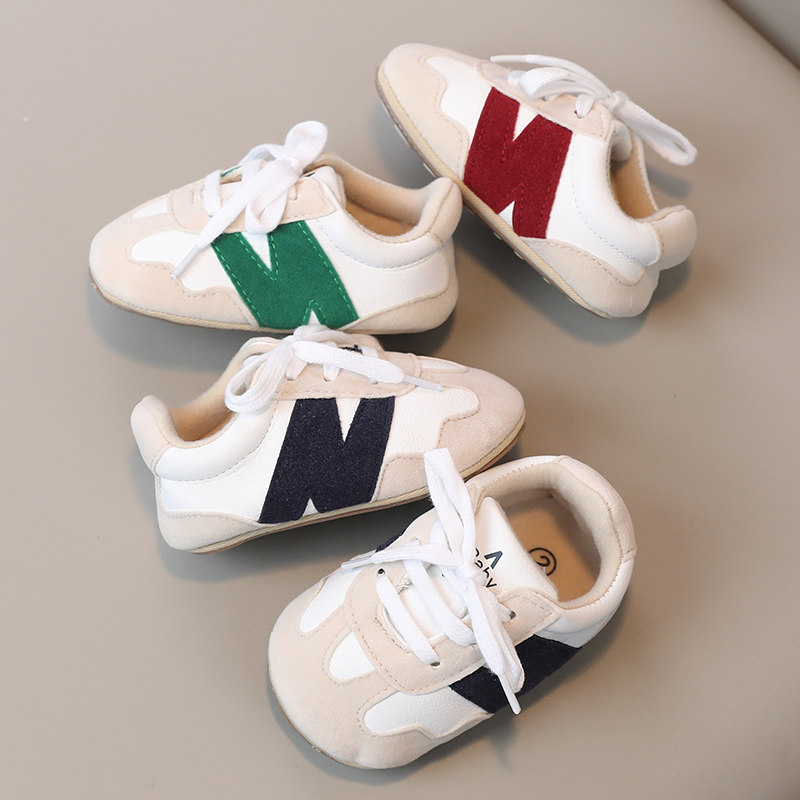 0-1岁婴儿软底学步鞋运动风