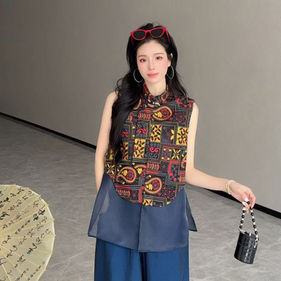 多多 风26年夏款新中式刺绣民族风国风马甲～炒好看马甲332GF6607