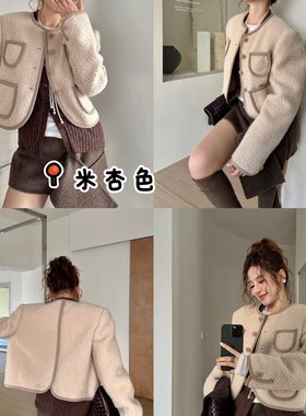 多多店小香风短外套气质羊毛外套（含80羊毛）89970