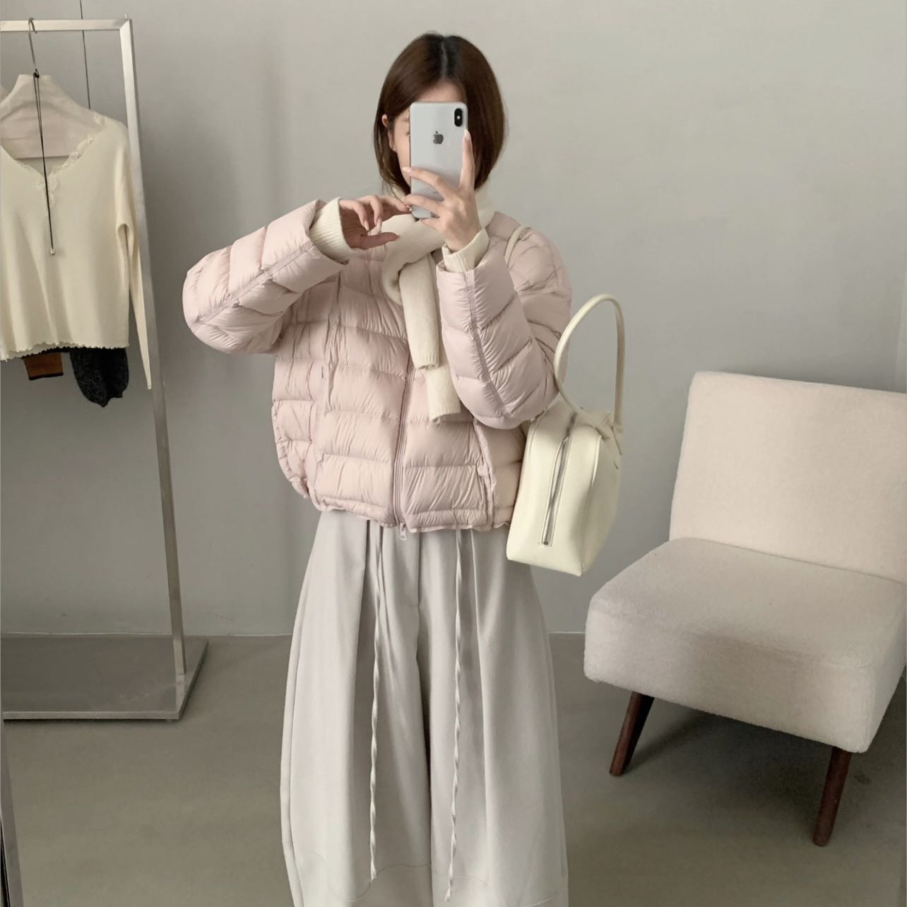 多多小众可溯源福利款韩系排骨羽绒服羽绒服(含90白鸭绒)8822XX