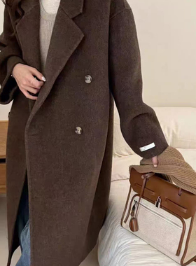 多多赫本风高级感宽松百搭大衣西装领羊毛外套（含100澳毛）n2920