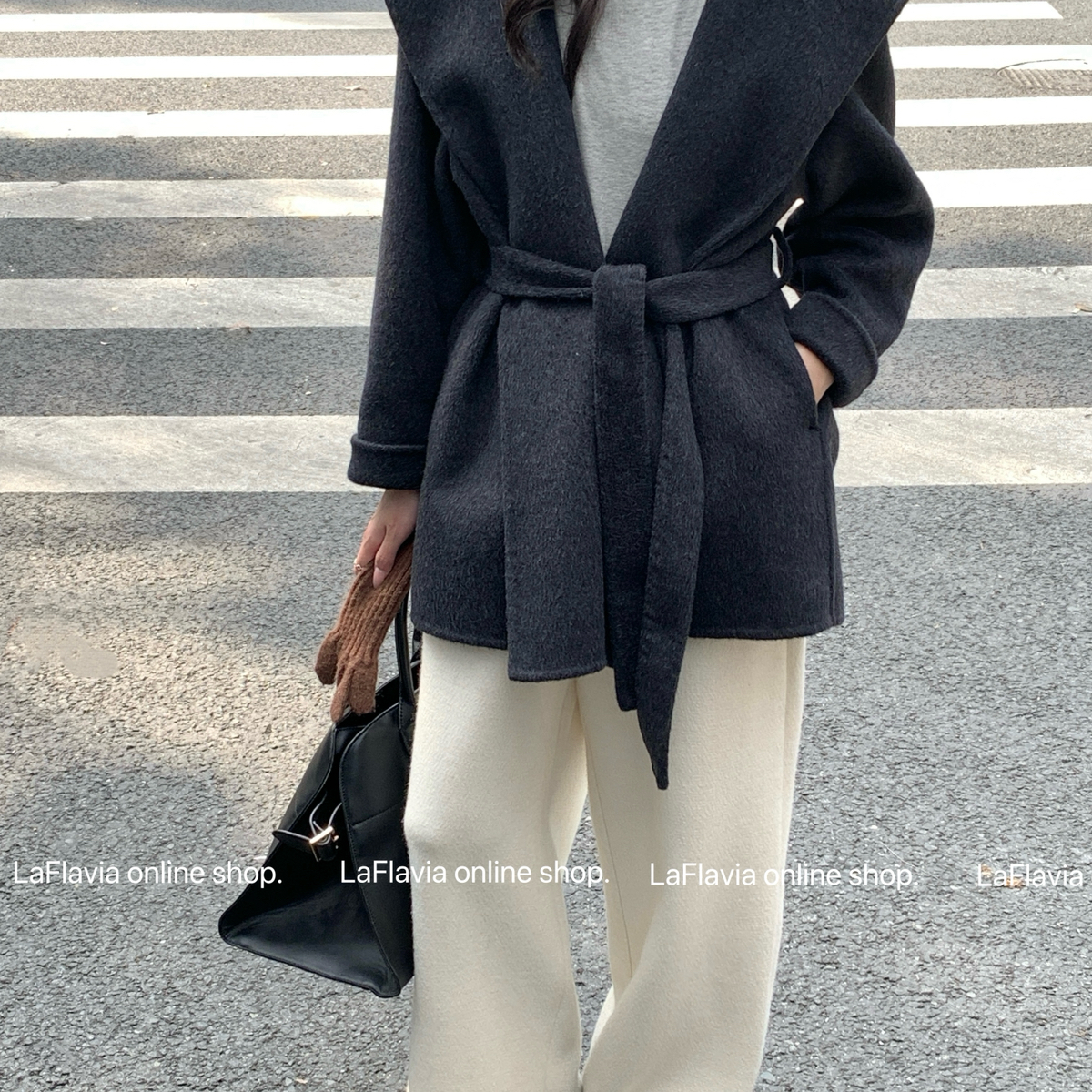 多多店新款上新浴袍款羊毛外套(配腰带)(含75.8羊毛)ML2626