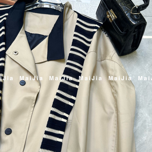 多多小众设计夏上新设计感时尚立领短外套(配披肩)J657