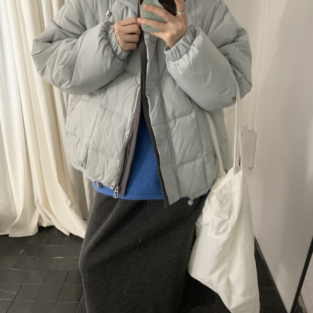 多多店绒棉服简约立领连帽宽松休闲排骨羽绒棉服外套棉服2097