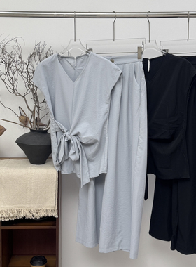 多多背心+休闲阔腿裤两件套套装(不排单速发)GZST7601-5596