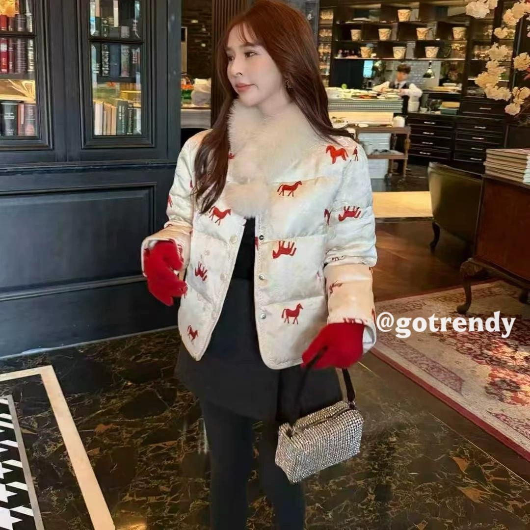 多多店款小个子保暖羽绒服外套(配围脖)(新国标90绒)YS1-2596