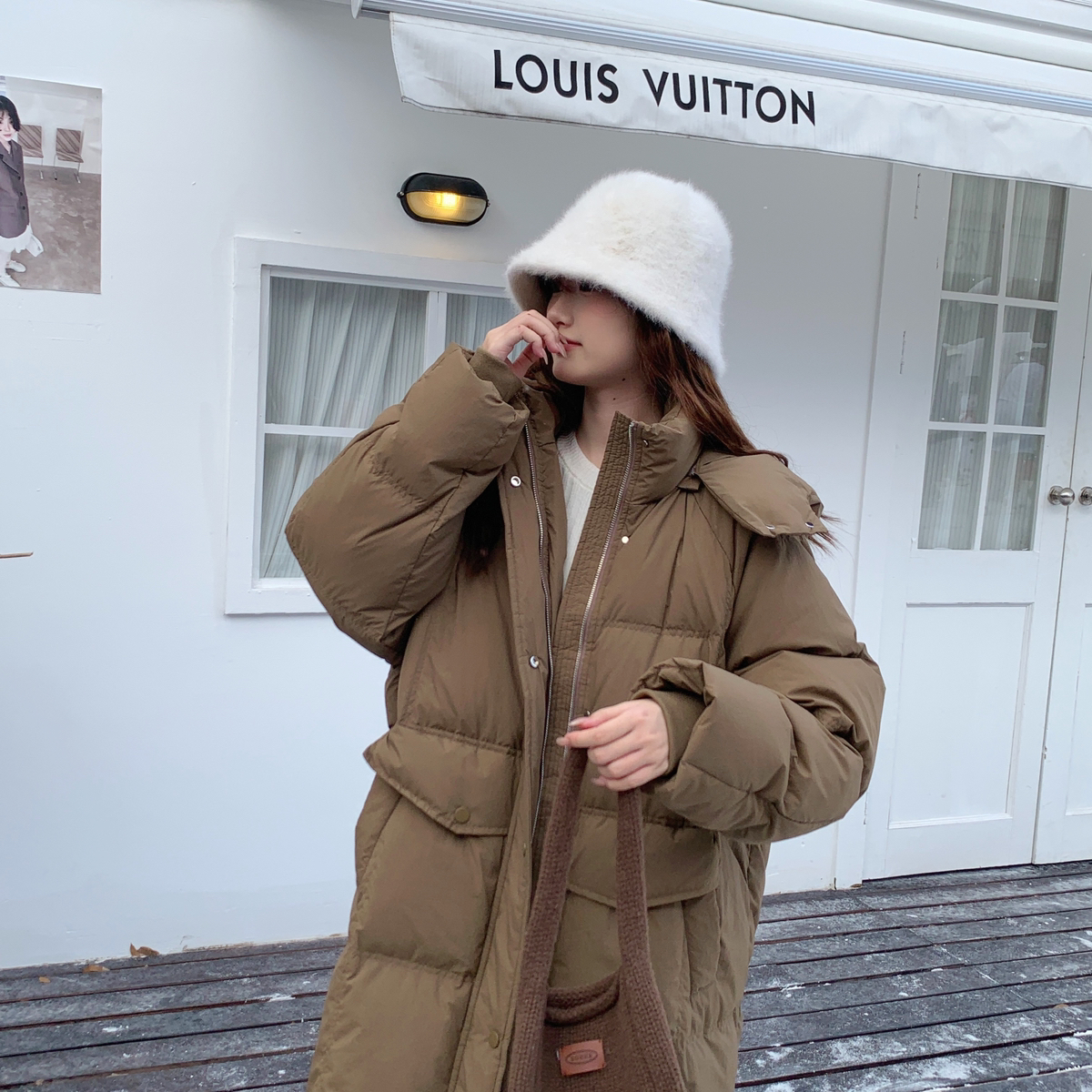 V.STU多IO-卸帽子带质检）羽绒服(配可拆卸帽子)(含50白鸭绒)y792