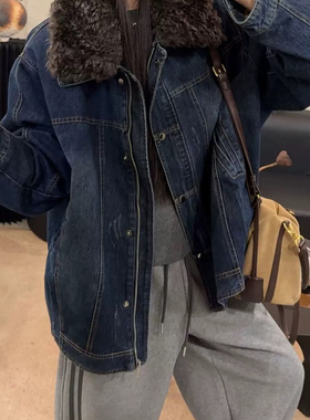 多多韩系高级感时尚洋气加棉保暖牛仔外套YS18-94331