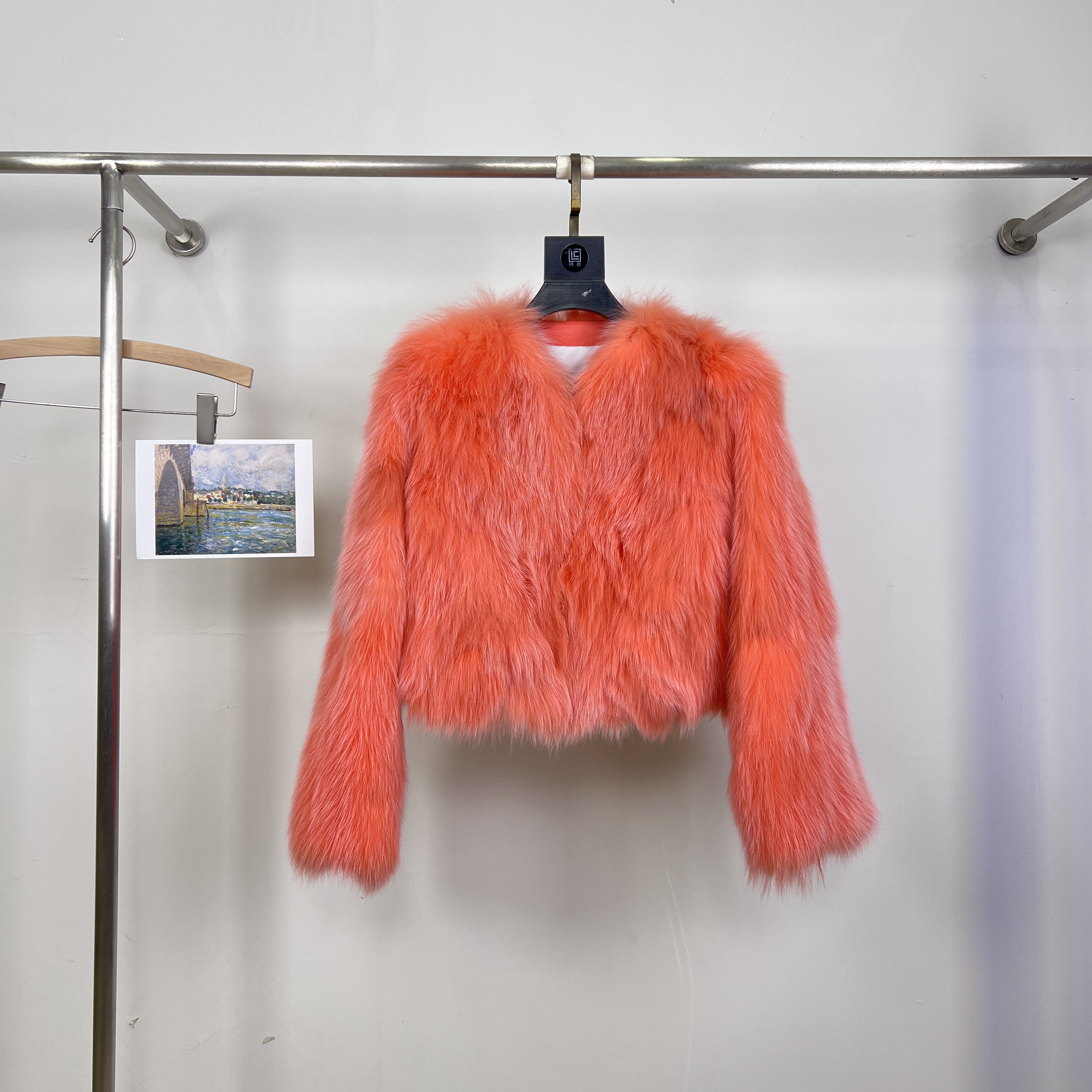 多多小众轻款毛毛外套时尚名媛风皮草(含100狐狸毛)FM168