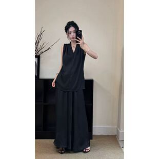 通勤两套装 多多臻品收腰小衫 大摆半身裙套装 女夏季 N619 配腰绳