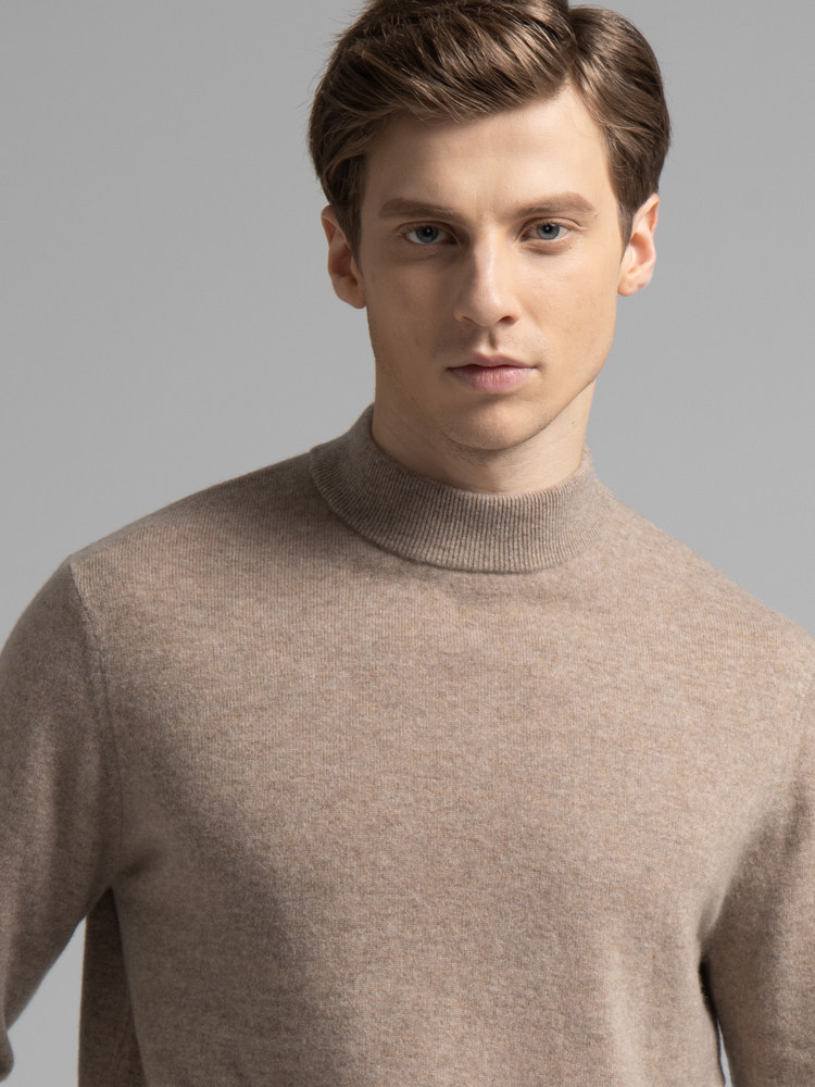 남성용 캐시미어 스웨터 100 순수 캐시미어 하프 터틀넥 남성용 캐시미어 바닥 스웨터 가디건 남성용 가을 겨울 두꺼운 스웨터