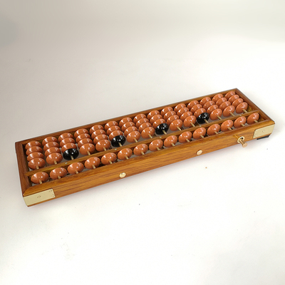 5珠15档大号实木算盘小学生珠心算幼儿园珠算儿童专用多功能原木