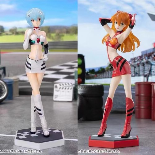 现货 SEGA新世纪福音战士EVA明日香绫波丽真希波赛车女郎景品手办