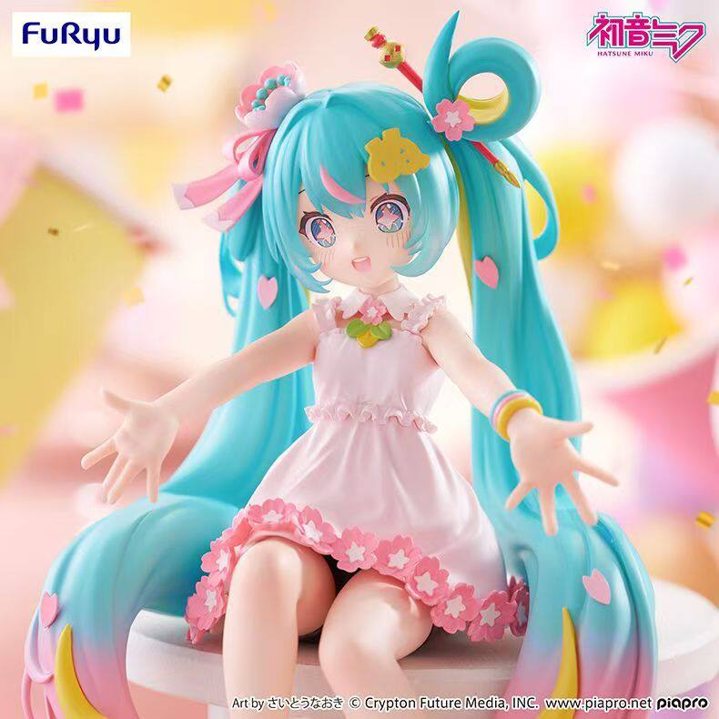 现货初音未来10周年泡面压手办