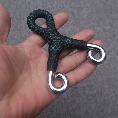 304不锈钢悟空冷弯传统弹弓小弓眼冷弯弓直板两用弓圆扁皮筋通用