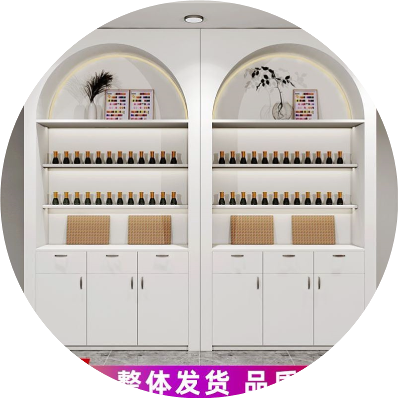 美甲柜化妆品展示柜甲油胶陈列柜美容院护肤品指甲油收纳柜货架子
