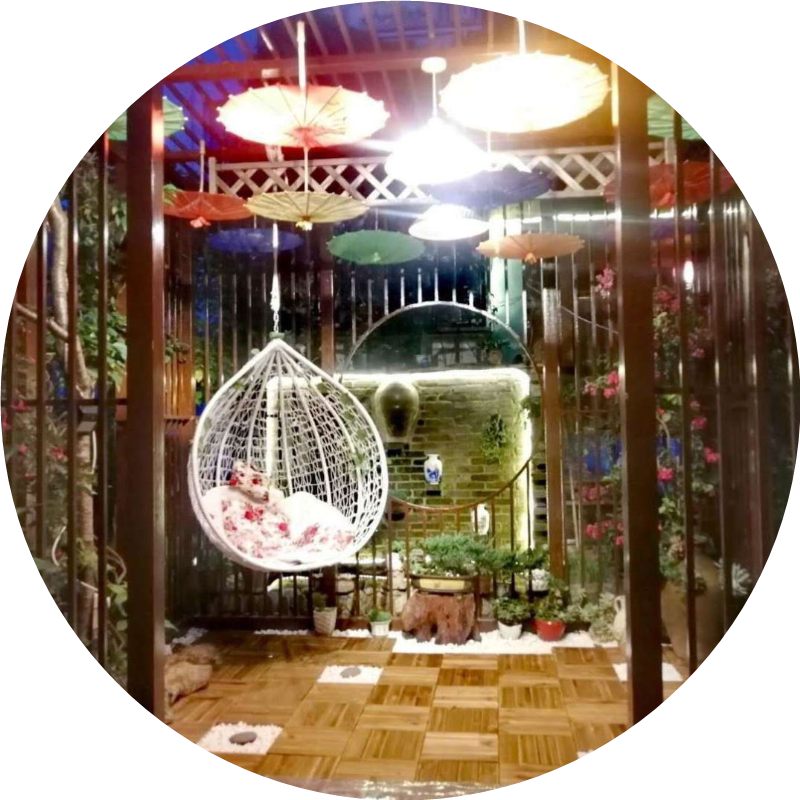 吊篮吊椅仿藤北欧风单人鸟巢阳台室内户外客厅成人儿童藤椅摇篮椅
