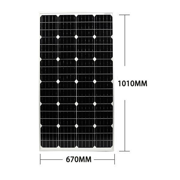 全新120W瓦单晶太阳能板太阳能电池板发电板光伏发电系统12V家用