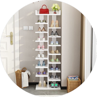 鞋架门口进门靠墙简易鞋架家用入户鞋架子不占地方省空间夹缝收纳