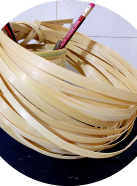 竹条竹片编织材料薄竹蔑片竹丝 婚庆布置手工diy园艺花艺竹编装饰
