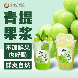 茶咖方程式青提果酱1.2kg茉莉青提浓缩原浆果茸奶茶店专用商用