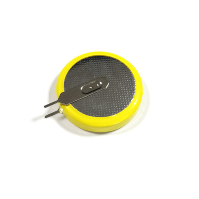 LIR2450带焊脚纽扣电池烟雾报警器记录器3.6V/120mAh扣式锂电池