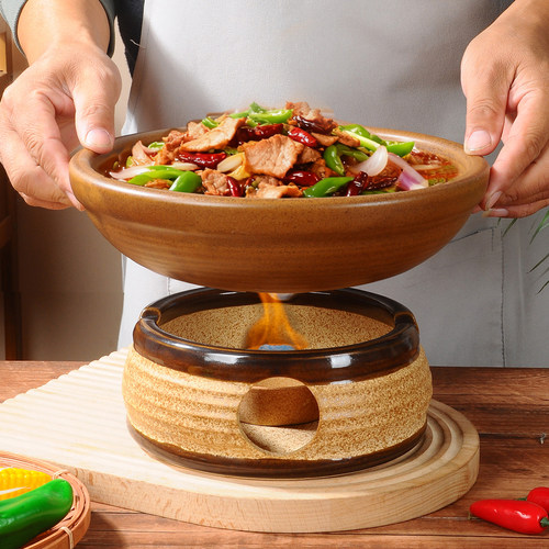 砂锅干锅商用酒精炉加热餐具土钵