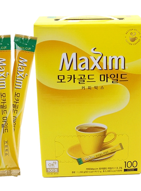 黄麦馨咖啡粉maxim韩国礼盒装